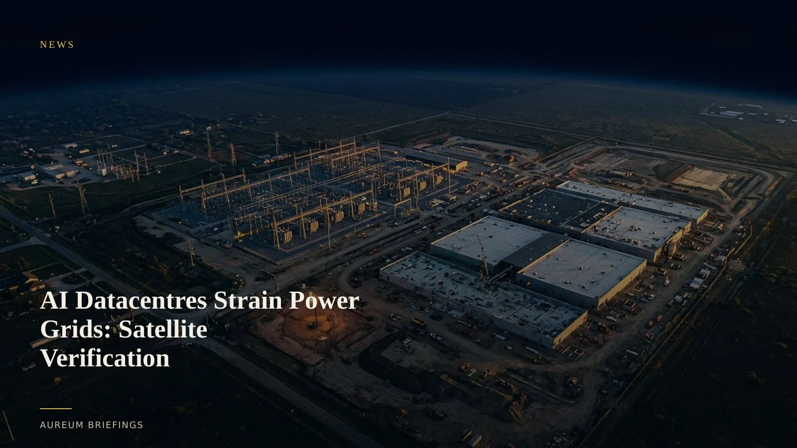 AI Datacentres Strain Power Grids: Satellite Verification