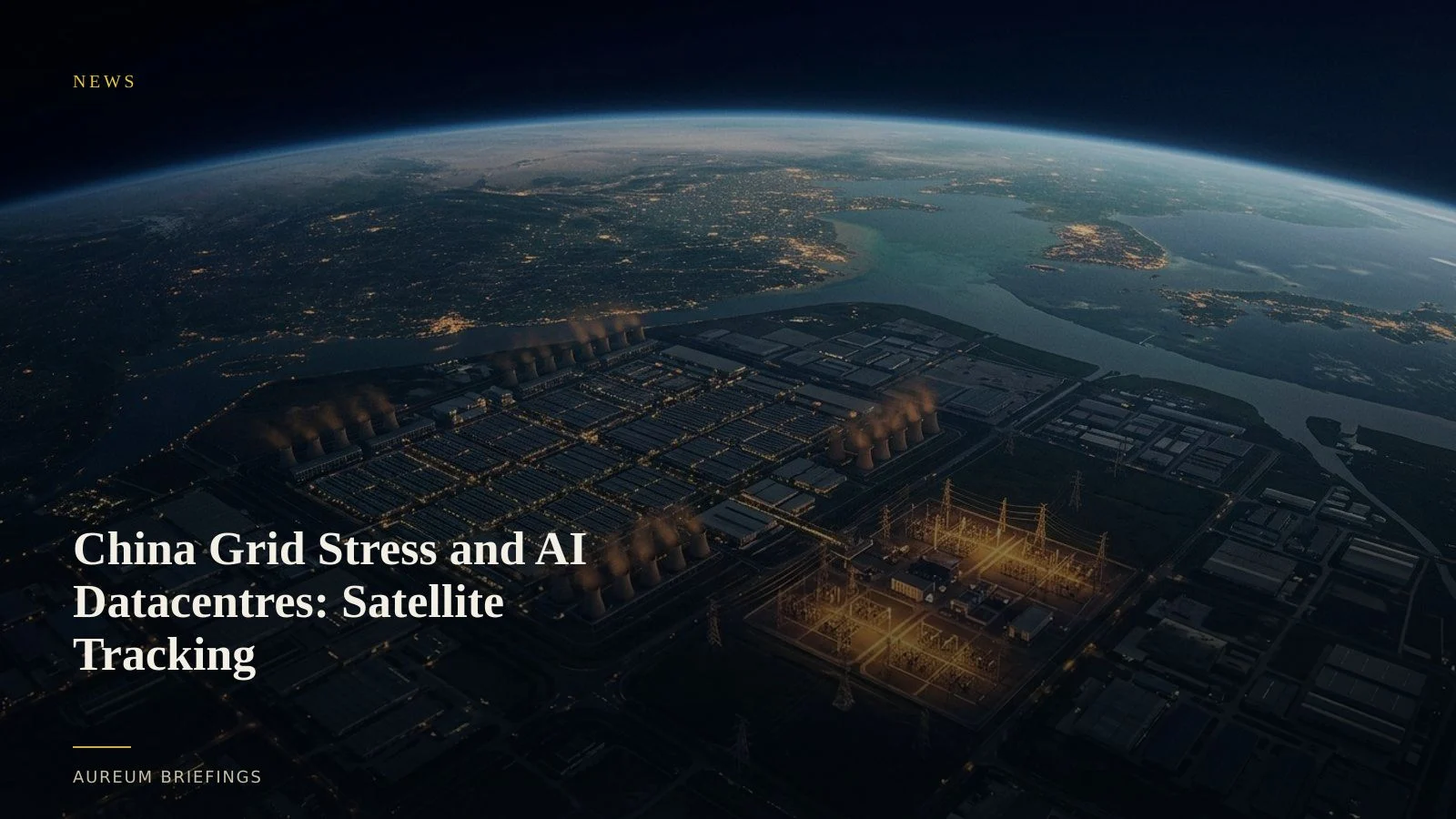 China Grid Stress and AI Datacentres: Satellite Tracking