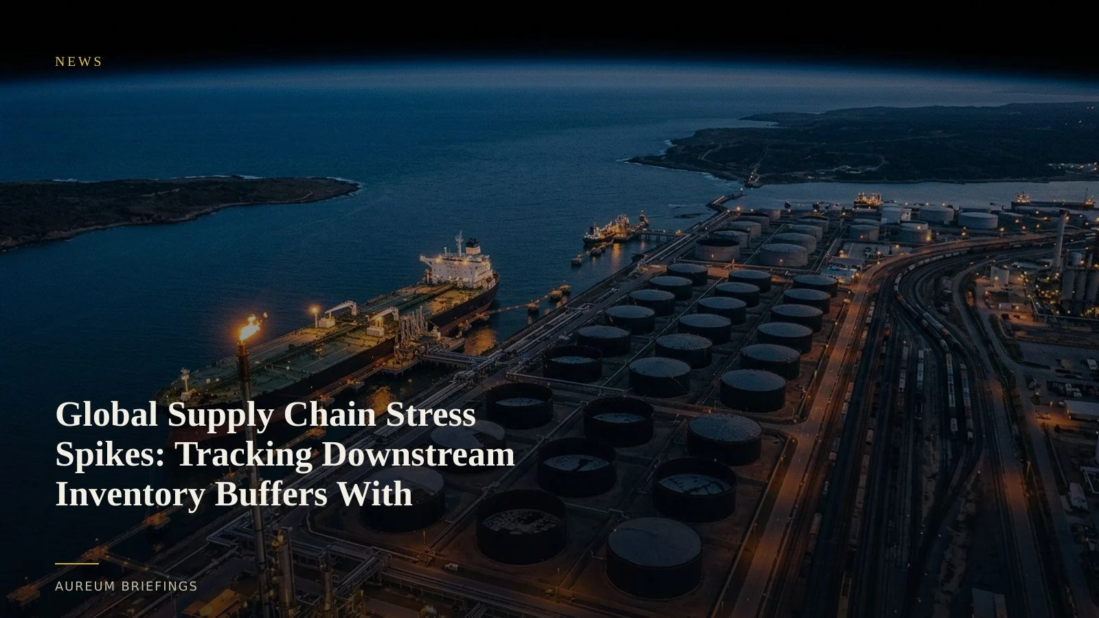 Global Supply Chain Stress Spikes: Tracking Downstream Inventory Buffers With Satellites