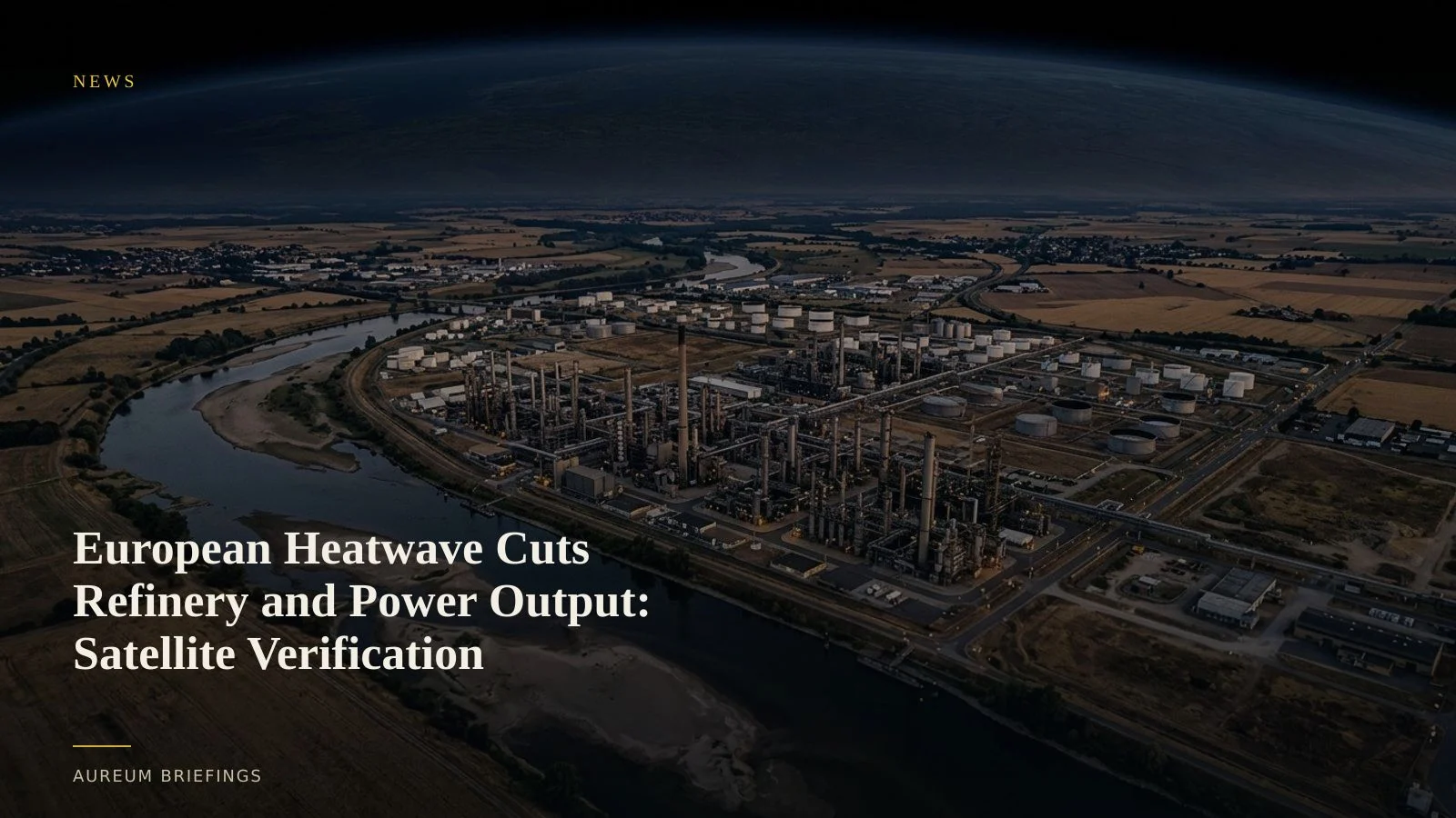 European Heatwave Cuts Refinery and Power Output: Satellite Verification