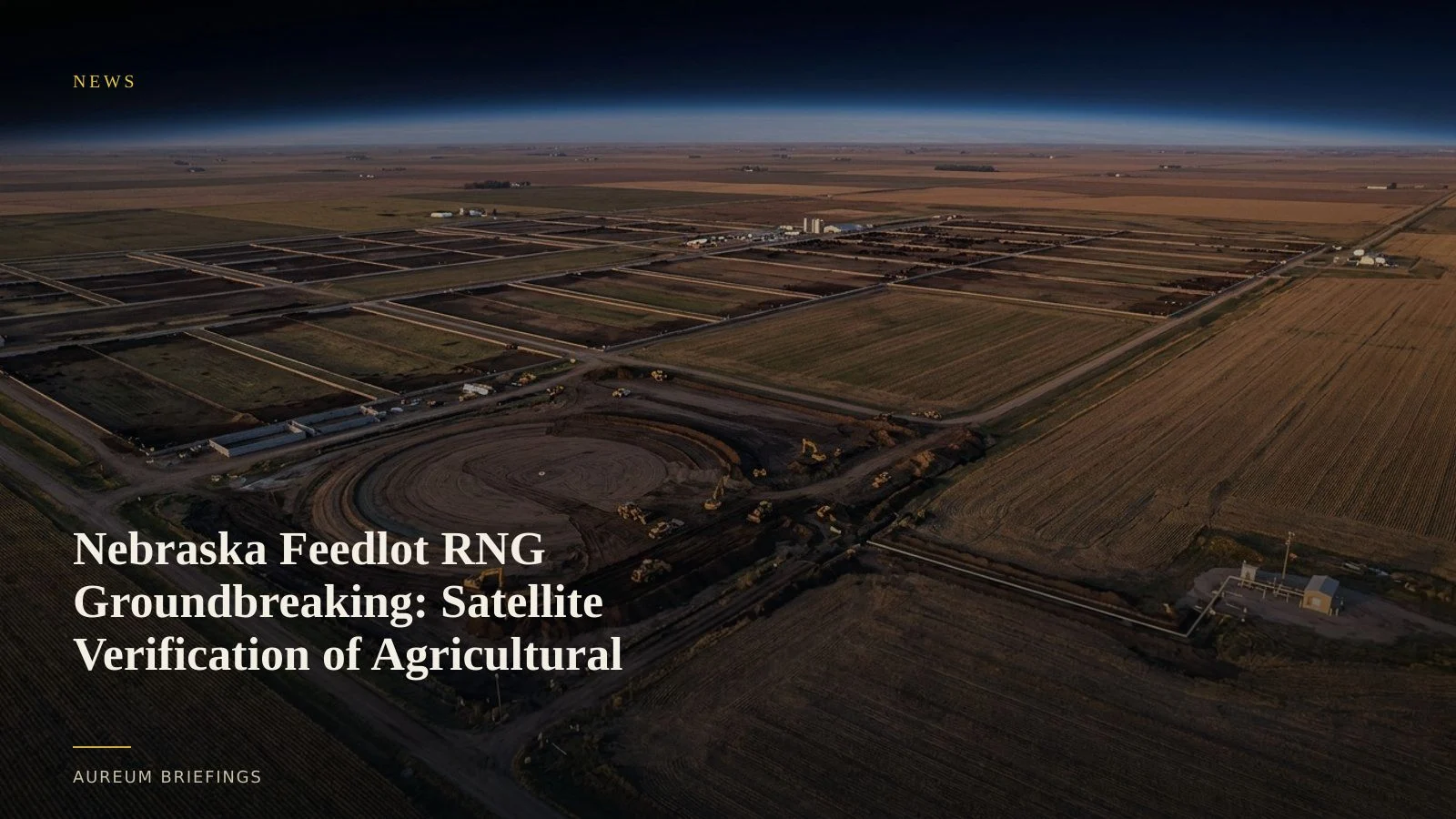 Nebraska RNG Buildout: Verifying Agricultural Energy Expansion With Satellites