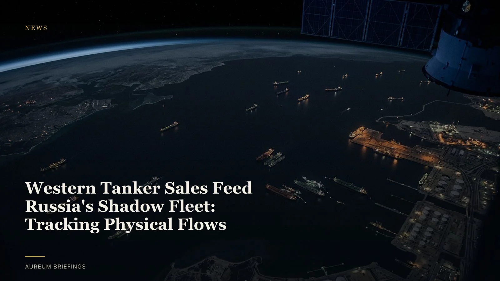 Western Tanker Sales Feed Russia's Shadow Fleet: Tracking Physical Flows