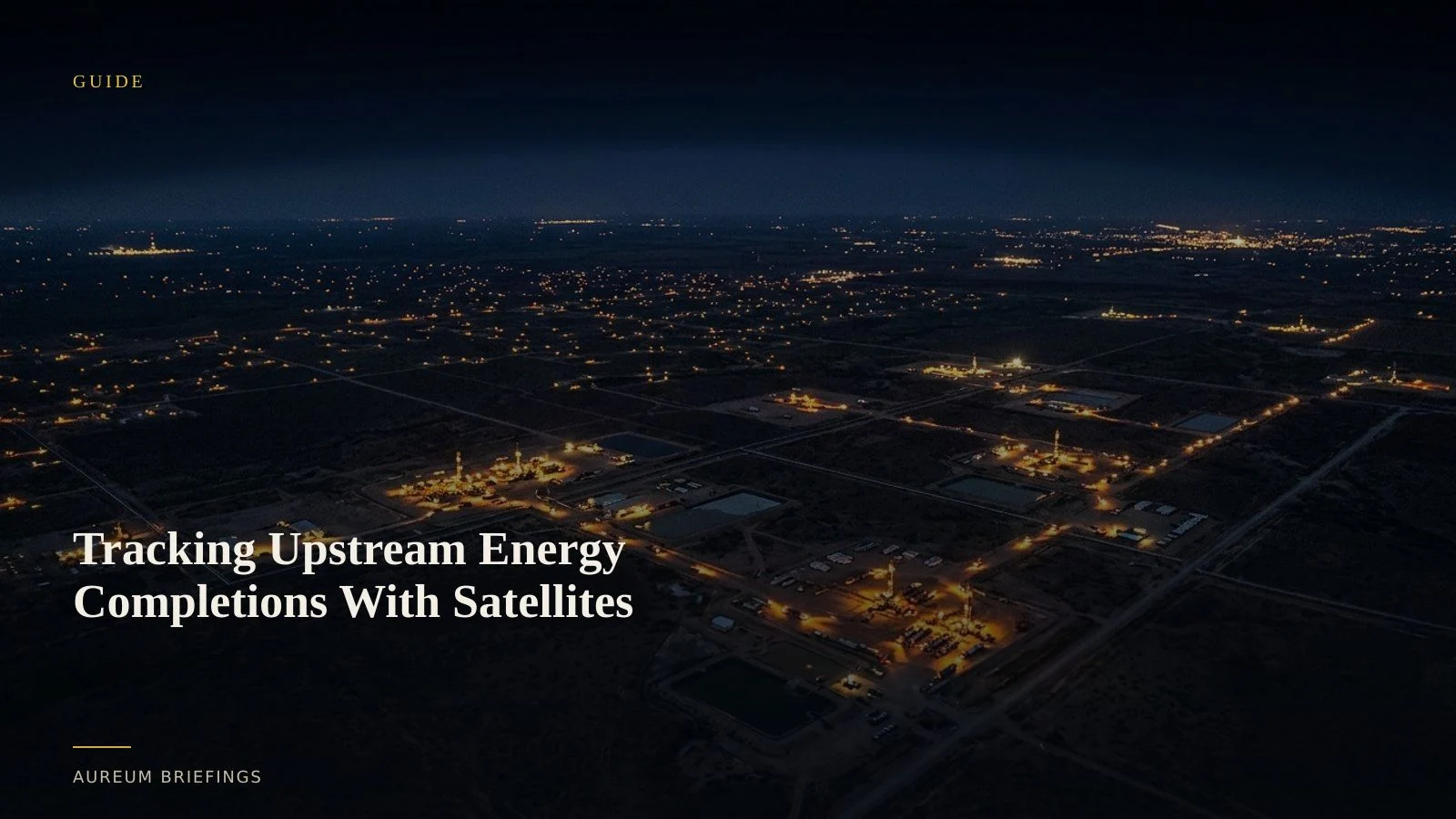 Tracking Upstream Energy Completions With Satellites