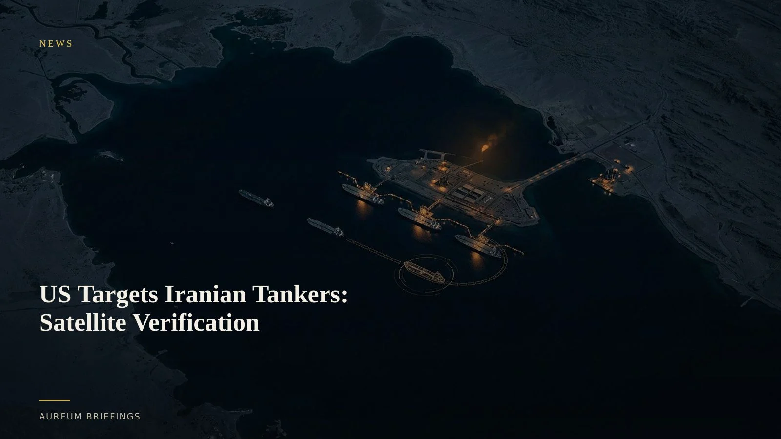 US Targets Iranian Tankers: Satellite Verification