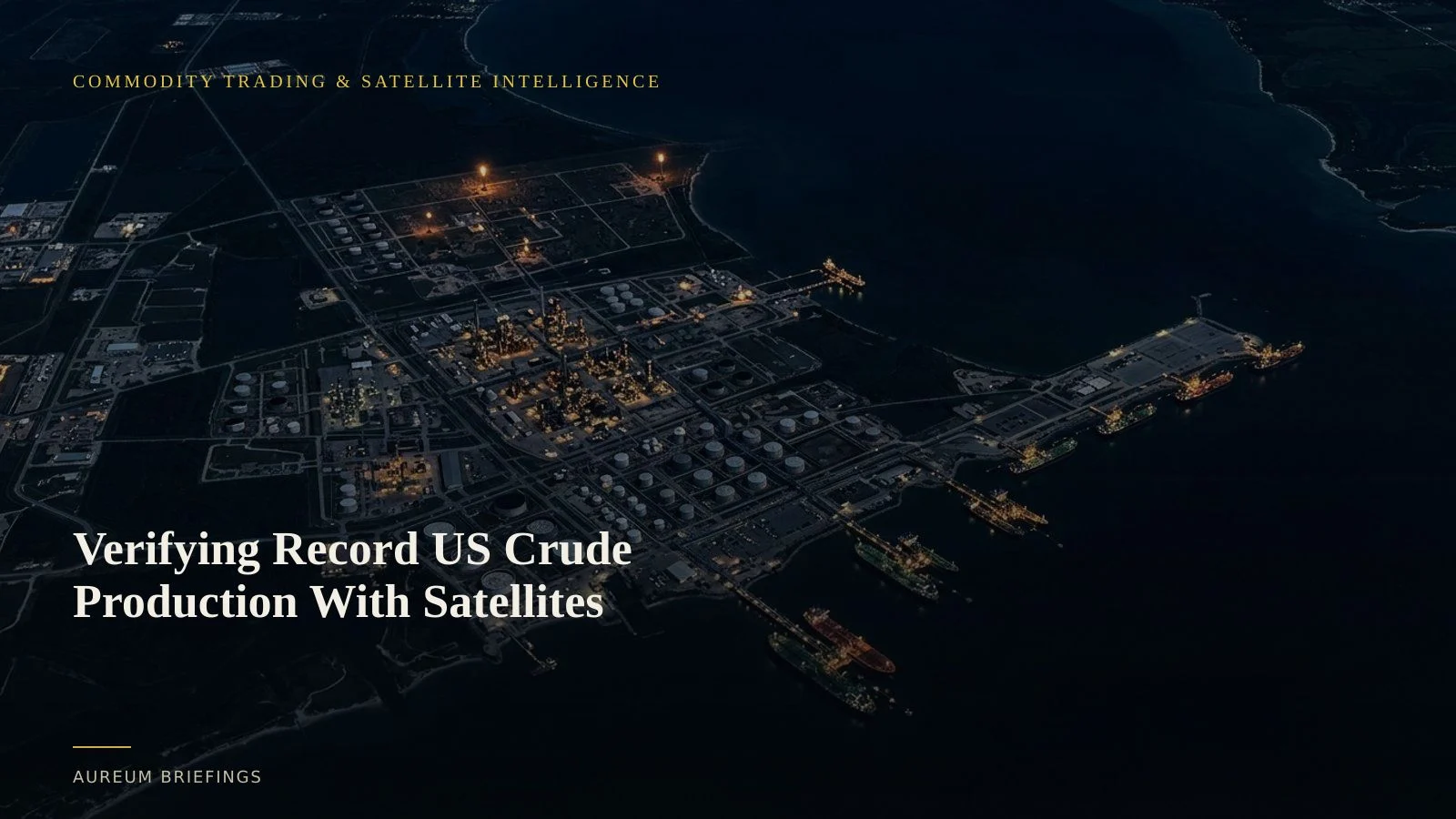 Verifying Record US Crude Production With Satellites