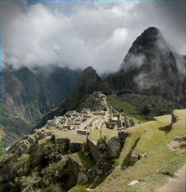 Machu Picchu photographed from a phone